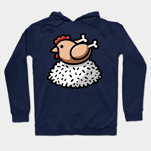 Chicken And Rice Hoodie by ChiknEmporium